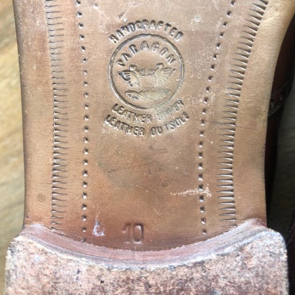 Paragon Men's Brown Leather Tassel Loafers Slip On US 10D Handcrafted in Brazil - Picture 8 of 8